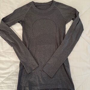 Lululemon Swiftly Tech Long Sleeve - Heathered Black